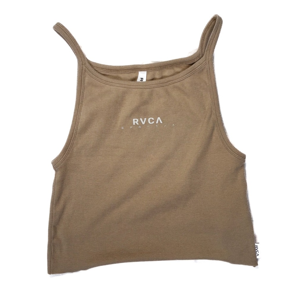 RVCA Beige Ribbed Tank Top - Picture 3 of 6